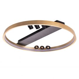 Plafoniere - Plafoniera LED dimabila moderna SERAFINO TOP 80 3-step dimm auriu/negru