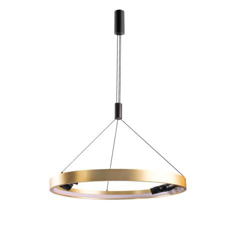 Pendule, Lustre suspendate - Lustra LED dimabila suspendata moderna SERAFINO 60 3-step dimm auriu/negru