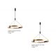 Pendule, Lustre suspendate - Lustra LED dimabila suspendata moderna SERAFINO 80 3-step dimm auriu/negru