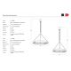 Pendule, Lustre suspendate - Lustra LED dimabila suspendata moderna SERAFINO 80 3-step dimm auriu/negru