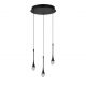 Pendule, Lustre suspendate - Lustra LED suspendata design decorativ DALMA 3 round BK