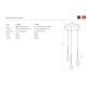 Pendule, Lustre suspendate - Lustra LED suspendata design decorativ DALMA 3 round GO