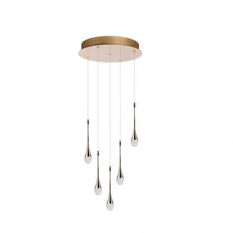 Pendule, Lustre suspendate - Lustra LED suspendata design decorativ DALMA 5 round GO