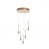 Lustra LED suspendata design decorativ DALMA 5 round GO