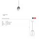 Pendule, Lustre suspendate - Pendul LED design decorativ modern PAMELA 11 fumuriu