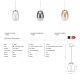 Pendule, Lustre suspendate - Pendul LED design decorativ modern PAMELA 20 fumuriu