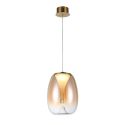 Lustra/Pendul LED design decorativ modern PAMELA 27 amber
