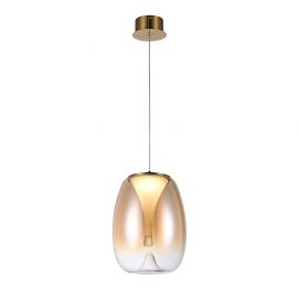 Lustra/Pendul LED design decorativ modern PAMELA 27 amber