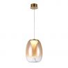 Lustra/Pendul LED design decorativ modern PAMELA 27 amber