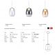 Pendule, Lustre suspendate - Lustra/Pendul LED design decorativ modern PAMELA 27 fumuriu