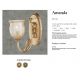 Aplice, corpuri de iluminat pentru pereti - Aplica de perete LUX design clasic realizata manual Amanda