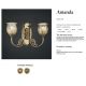 Aplice, corpuri de iluminat pentru pereti - Aplica de perete LUX design clasic realizata manual Amanda