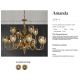 Candelabre, Lustre - Candelabru LUX design clasic realizat manual Amanda 12L
