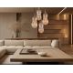Pendule, Lustre suspendate - Pendul, Lustra design LUX din sticla suflata PINATI, H-68cm