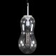 Pendule, Lustre suspendate - Pendul, Lustra design LUX din sticla suflata PINATI, H-68cm
