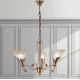 Candelabre, Lustre - Candelabru 3 brate LUX design clasic realizat manual 316 Creamy