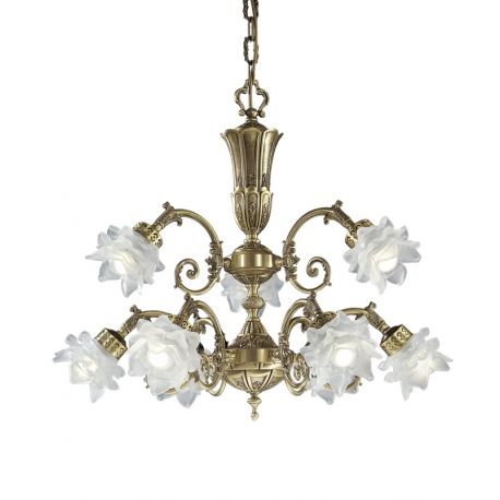 Candelabre, Lustre - Candelabru 9 brate LUX design clasic realizata manual Michela
