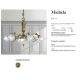 Candelabre, Lustre - Candelabru 6 brate LUX design clasic realizata manual Michela
