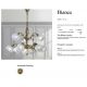 Candelabre, Lustre - Candelabru 9 brate LUX design clasic realizata manual Bianca