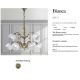 Candelabre, Lustre - Candelabru 9 brate LUX design clasic realizata manual Bianca