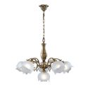 Candelabru 5 brate LUX design clasic realizata manual Bianca