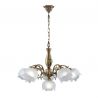 Candelabru 5 brate LUX design clasic realizata manual Bianca
