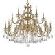 Corpuri de iluminat Lustre pentru casa scarii - Candelabru XXL 18 brate LUX cu cristale Scholer, Ashford