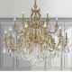 Corpuri de iluminat Lustre pentru casa scarii - Candelabru XXL 18 brate LUX cu cristale Scholer, Ashford