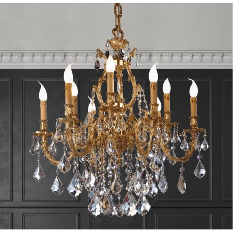 Candelabre, Lustre - Candelabru 9 brate LUX cu cristale Scholer, Ashford