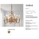 Candelabre, Lustre - Candelabru 9 brate LUX design clasic realizat manual Ashford
