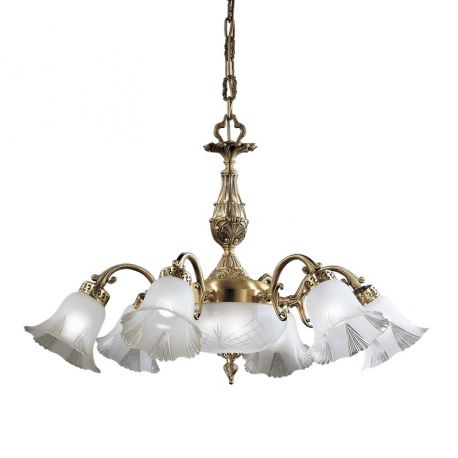 Candelabre, Lustre - Candelabru 6 brate LUX design clasic realizat manual Bell