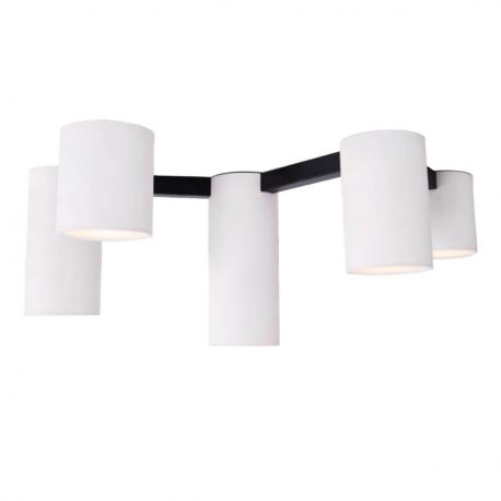 Plafoniere cu spoturi, Spoturi aplicate - Plafoniera moderna cu 5 spoturi LAXER alb