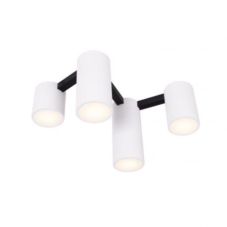 Plafoniere cu spoturi, Spoturi aplicate - Plafoniera moderna cu 4 spoturi LAXER alb