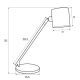 Lampi birou - Lampa de masa moderna LAXER alb