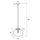 Pendule, Lustre suspendate - Pendul modern din sticla si marmura MOONSTONE fumuriu, alb