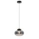 Pendule, Lustre suspendate - Pendul modern din sticla si marmura MOONSTONE fumuriu, negru