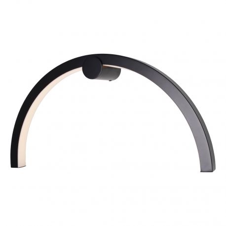 Iluminat pentru baie - Aplica de perete lumina ambientala LED IP44 TRIO ARC negru lucios