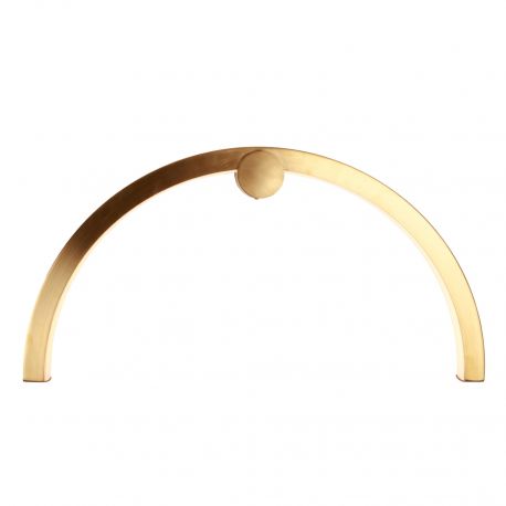 Iluminat pentru baie - Aplica de perete lumina ambientala LED IP44 TRIO ARC alama periata