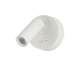 Aplice cu Spot - Aplica cu Spot LED reglabil LUGANO round alba