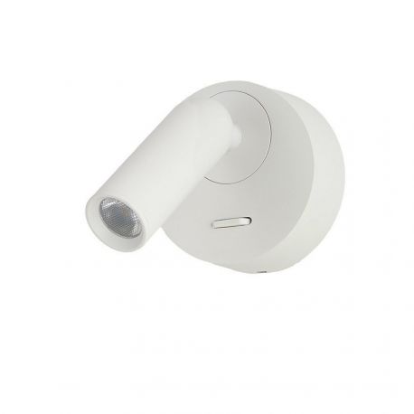 Aplice cu Spot - Aplica cu Spot LED reglabil LUGANO round alba
