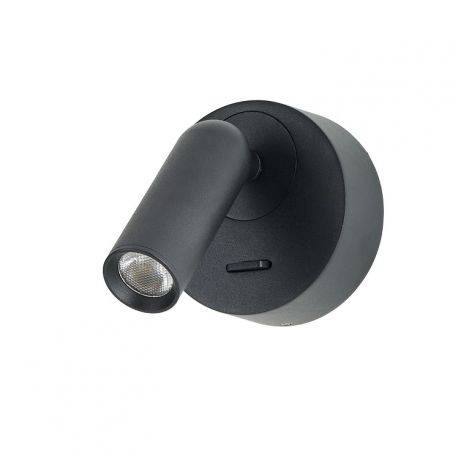 Aplice cu Spot - Aplica cu Spot LED reglabil LUGANO round negru