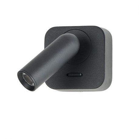 Aplice cu Spot - Aplica cu Spot LED reglabil LUGANO square neagra