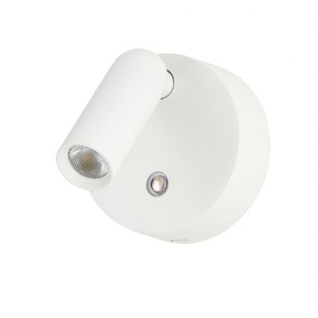 Aplice cu Spot - Aplica reglabila cu Spot LED dimabil COMO round alba
