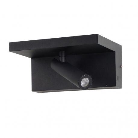 Aplice cu Spot - Aplica cu Spot LED HYLLA NFC charger neagra