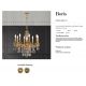 Lustre Cristal Scholer - Candelabru 8 brate LUX cu cristale Scholer, Boris