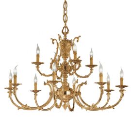 Candelabru 12 brate LUX realizat manual Ermes