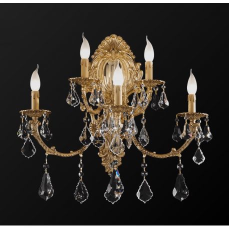 Lustre Cristal Scholer - Aplica de perete 5 brate LUX cu cristale Scholer, Ermes