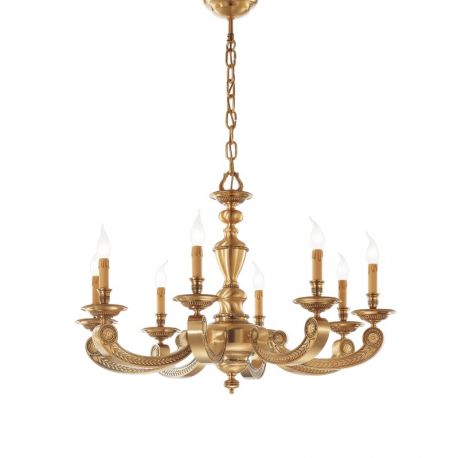 Candelabre, Lustre - Candelabru 8 brate LUX design clasic realizat manual Alberto