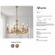 Candelabre, Lustre - Candelabru 8 brate LUX design clasic realizat manual Alberto