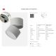 Plafoniere cu spoturi, Spoturi aplicate - Spot LED aplicat reglabil MONA 10W CCT SWITCH alb